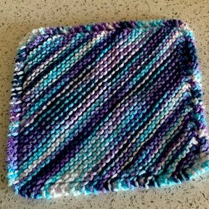 Hand knit washcloth!!! 🧶